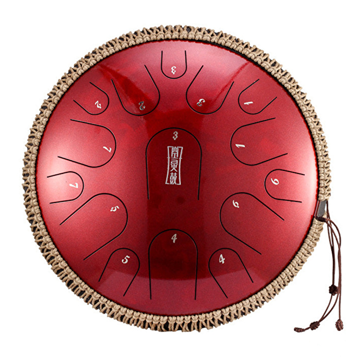 HLURU TBP15-14 JEWEL RED - Flagship Series 15 Notalı 14" Jewel Red Tongue Drum